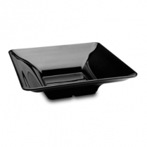 Delfin Melamine Bowl 11.5 x 11.5 x 2.5" Black