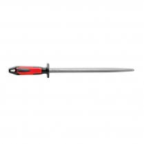 F.Dick Sharpening Steel Round Regular-Cut Red/Black 12"