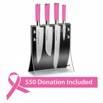 F.Dick Pink Spirit Acrylic Knife Block Set 4pc