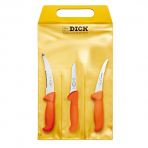 F.Dick MasterGrip Knife Set "Hunting Outdoor" Orange (3 Pcs)