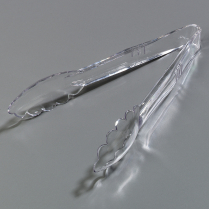 Plastic Utility Tongs 9" Clear