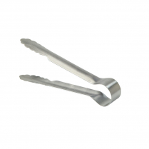 Stainless Steel 1 Piece Utility Tongs 9" (C)