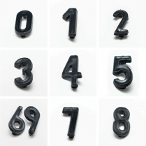 Black Signage Numbers (25 per pack)