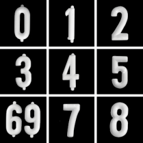 Dimeprint Heat Resistant Signage Numbers