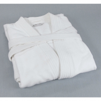 Robe Waffle Weave W/Terry Line