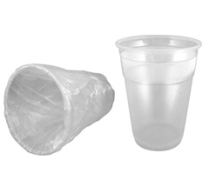 Plastic Glass 9oz Plain