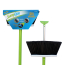 SweepEasy&reg; Broom with Deployable /Retractable Scraper, Case of 3