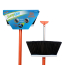 SweepEasy&reg; Broom with Deployable /Retractable Scraper, Case of 3