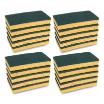 Medium Duty Scrubbing Sponge, 3.6 x 6.1, Yellow/Green 20/CS