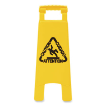 Site Safety Wet Floor Sign, 2-Sided, Yellow