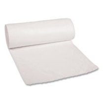 Low-Density Liners, 30 gal, 0.6 mil, White, 8 rolls/case