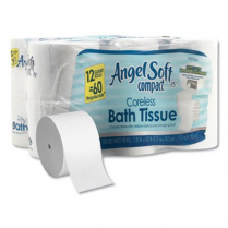 BATH TISSUE CORELESS 2-PLY 750 SH 12 ROLLS