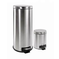 30L / 8 Gal + 5L / 1.3 Gal Round Step Can Combo