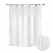 HookFree Shwr Crtn-71x77-Herringbone Ptrn, win & snp lnr