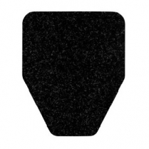 #OR-10001-BL Original Cut Antimicrobial Urinal Mat Blk 12/CS