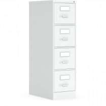 Global® Fileworks® 2600 Series Vertical File 4-Drawer Letter Designer White