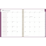 Cambridge® WorkStyle™ Balance Weekly/Monthly Planner 11" x 9" Bilingual Red Violet