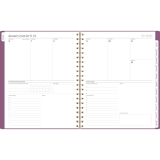 Cambridge® WorkStyle™ Balance Weekly/Monthly Planner 11" x 9" Bilingual Red Violet
