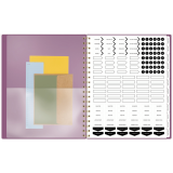 Cambridge® WorkStyle™ Balance Weekly/Monthly Planner 11" x 9" Bilingual Red Violet