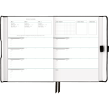 AT-A-GLANCE® Foundation Undated Weekly/Monthly Planner 8-1/2" x 6-3/4" Black