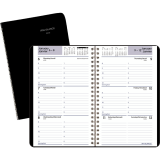 AT-A-GLANCE® Weekly Desk Diary 5" x 8" Bilingual Black