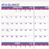 AT-A-GLANCE® Recycled Yearly Wall Calendar 24" x 36" English
