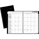 AT-A-GLANCE® Premiere Monthly Planner 11" x 7-7/8" Bilingual Black