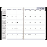 AT-A-GLANCE® Premiere Monthly Planner 11" x 7-7/8" Bilingual Black