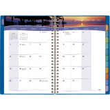Mead® Tropical Weekly Poly Fashion Planner 5-7/8" x 8-1/4" Bilingual Assorted Blue