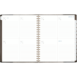 AT-A-GLANCE® Signature Collection Weekly/Monthly Planner 11-1/4" x 9" English Black/Grey