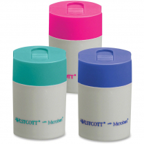 Westcott® KleenEarth® Antimicrobial Pencil Sharpener Single Hole Blue and White