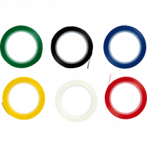 CThru® Artist Tape 1/8" x 27' Assorted Colours 6/pkg