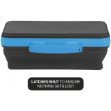 It's Academic Flexi Storage Box Blue and Black