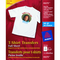 Avery® T-Shirt Transfer Sheets 8-1/2" x 11" 12/pkg