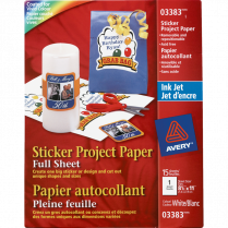 Avery® Sticker Project Paper 8-1/2" x 11" 15/pkg