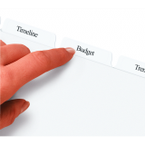 Avery® Index Maker® Clear Label Dividers 5-Tabs 25 sets/box