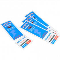 Avery® Tickets with Tear-Away Stubs 1-3/4" x 5-1/2" White 200/pkg