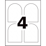 Avery® Print-to-the-Edge Wine Labels 4-3/4" x 3-1/2" White 40/pkg