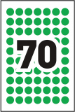 Avery® Colour Coding Labels Round Non-Printable 1/2" Green 420/pkg