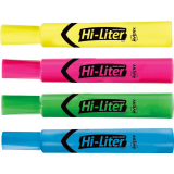 Avery® HI-LITER® Chisel Tip Assorted Colours 4/pkg