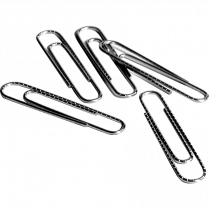 Basics® Paper Clips #1, 1-1/4" Corrugated 100/box x 10 boxes/pkg