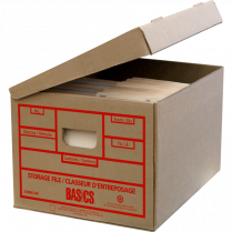 Basics® Attached-Lid Storage Boxes 12" x 15" x 10" 25/pkg