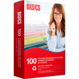 Basics® Coloured Reversible File Folders Letter Black 100/box
