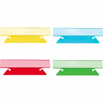 Basics® Flexible Tabs 3-1/2" Assorted Colours 25/pkg