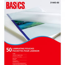 Basics® Laminating Pouches 3mil 9" x 11-1/2" Letter 50/pkg