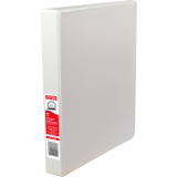 Basics® Customizable Round Ring Binder 1" White