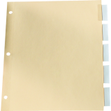 Basics® Insertable Indexes Clear 5 Tabs