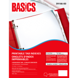Basics® Printable Tab Indexes Laser 5-Tabs 5 sets/pkg