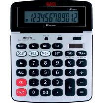 Basics® 12-Digit Dual Power Desktop Business Calculator