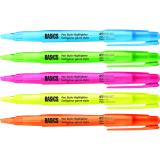 Basics® Highlighters Pen Style Blue 12/box